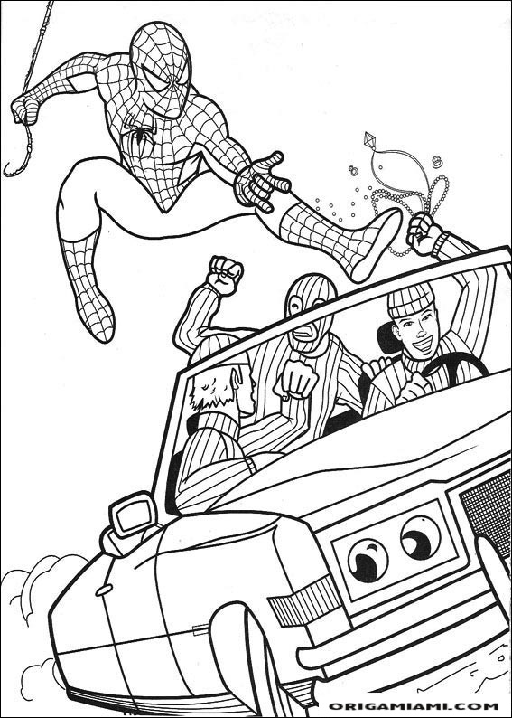 SpiderMan coloring page (14)