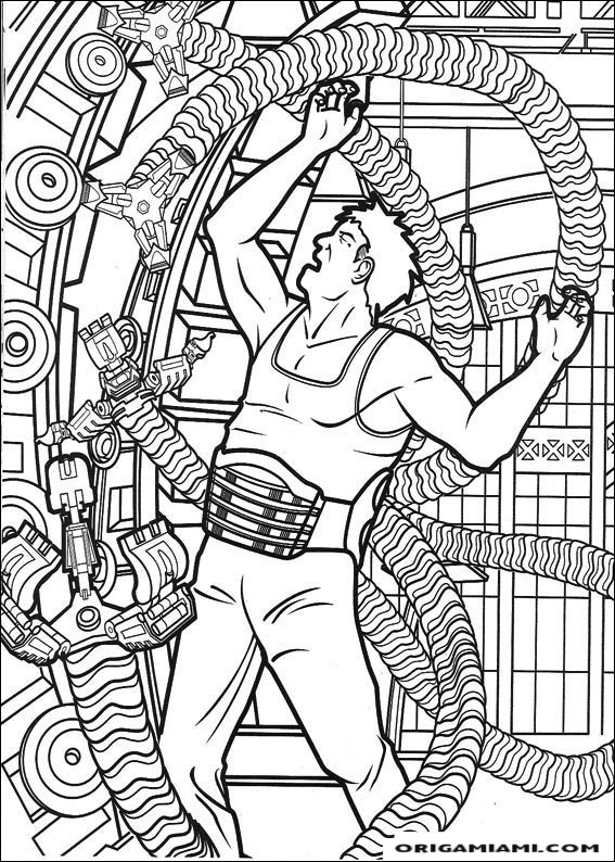 SpiderMan coloring page (15)