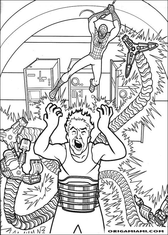 SpiderMan coloring page (16)