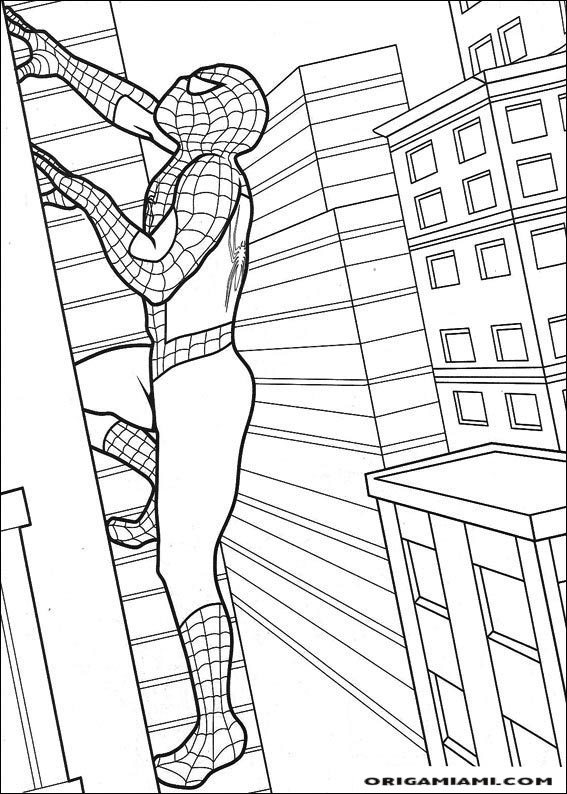 SpiderMan coloring page (19)