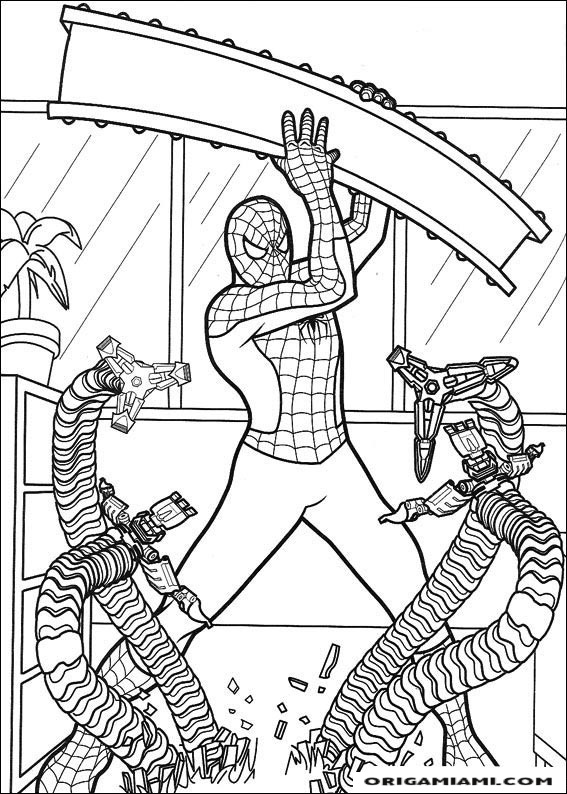 SpiderMan coloring page (21)