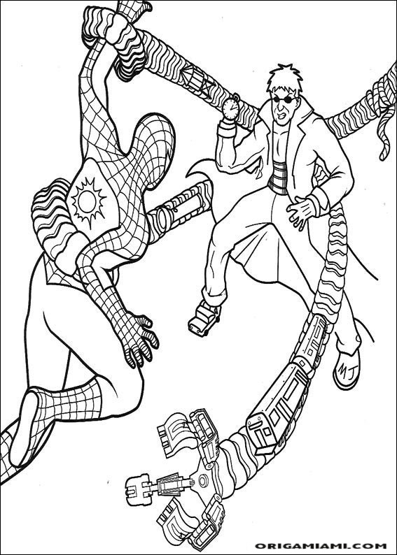 SpiderMan coloring page (23)