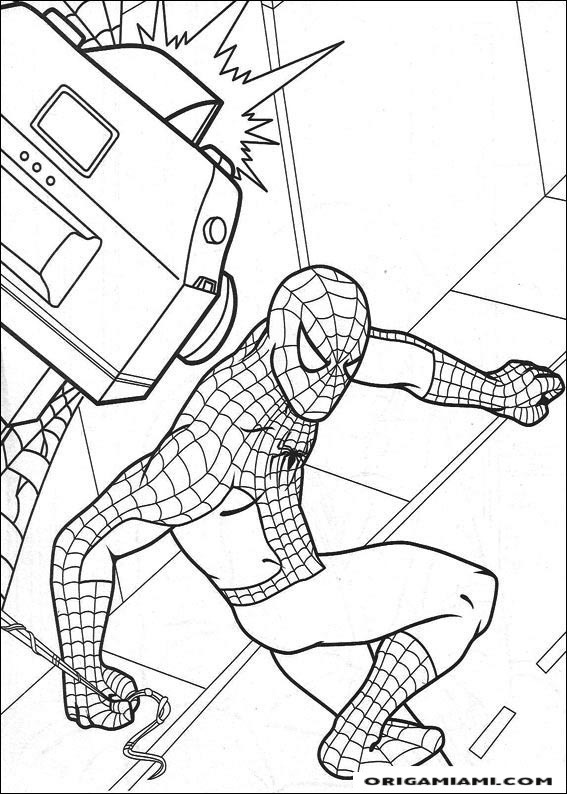 SpiderMan coloring page (3)