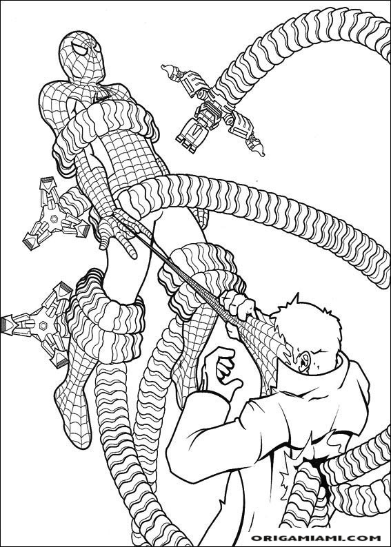 SpiderMan coloring page (30)