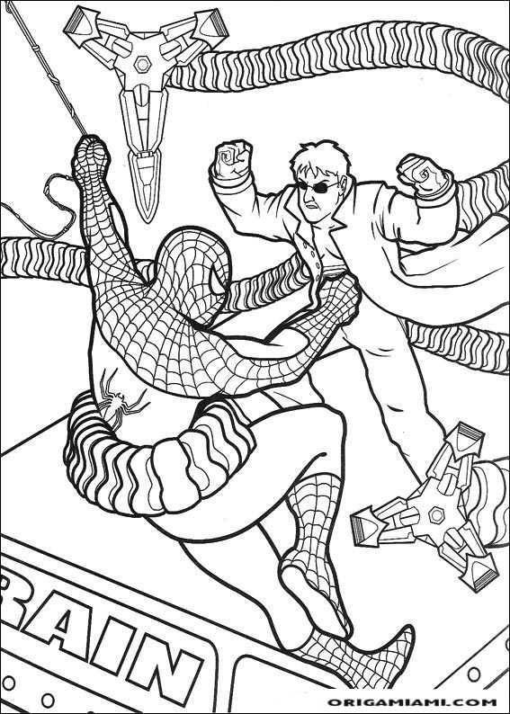 SpiderMan coloring page (34)