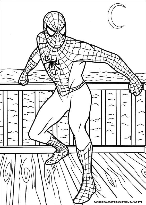 SpiderMan coloring page (37)