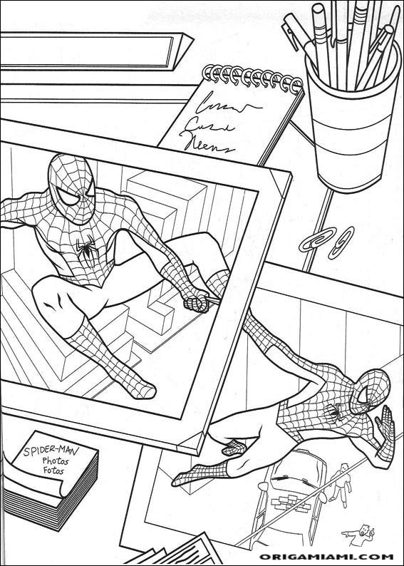 SpiderMan coloring page (4)