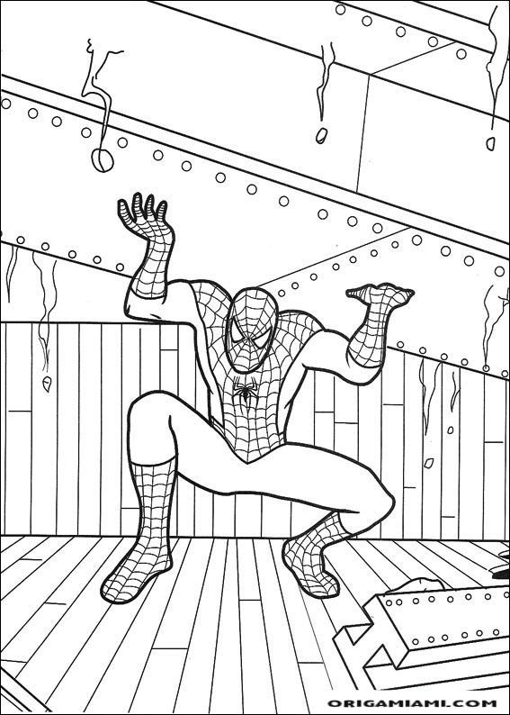 SpiderMan coloring page (41)