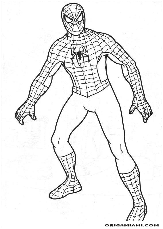 SpiderMan coloring page (5)