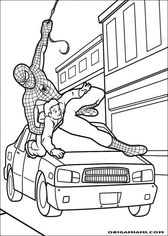 SpiderMan coloring page (7)