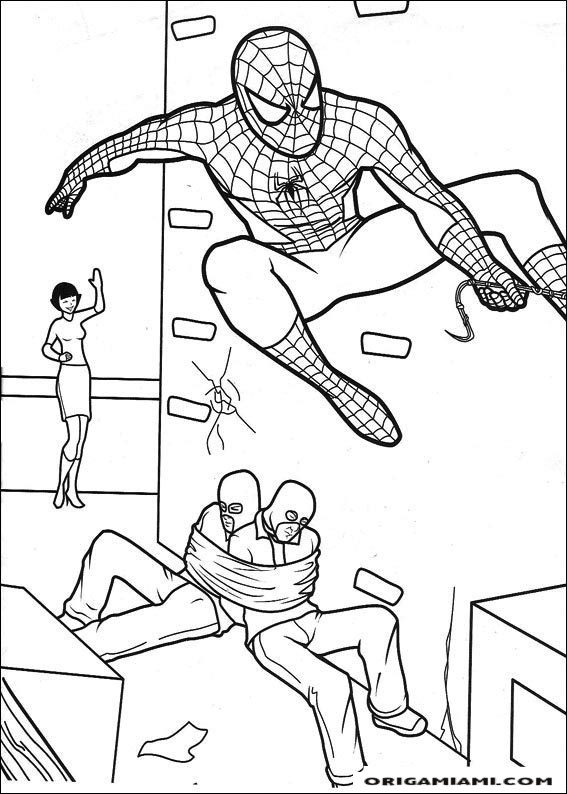 SpiderMan coloring page (8)