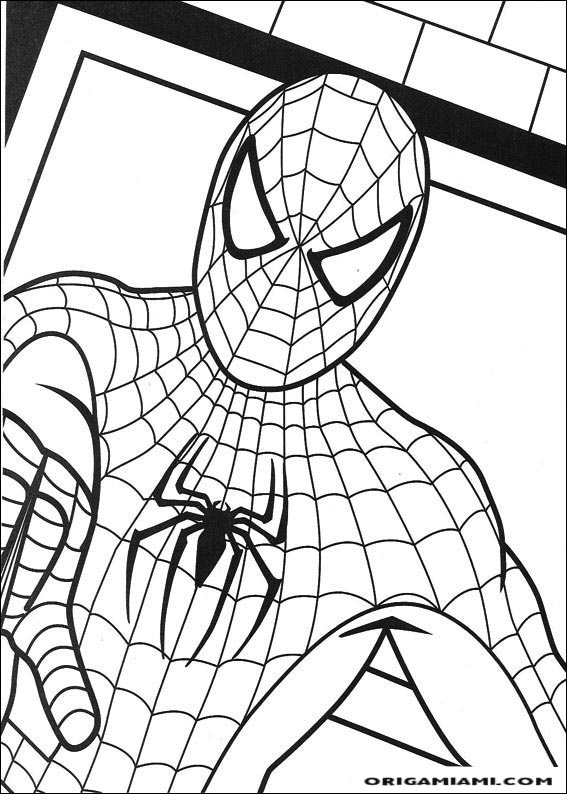 SpiderMan coloring page (9)