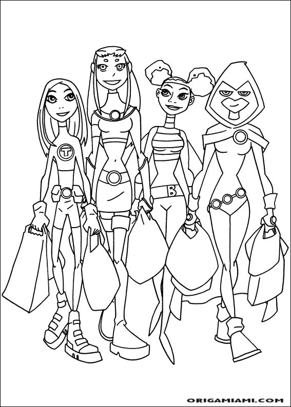 Teen Titans coloring page (16)