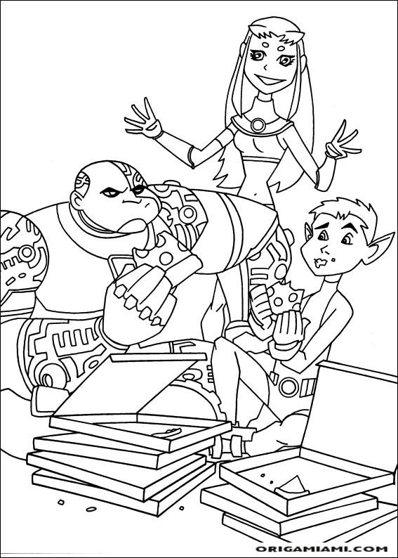 Teen Titans coloring page (20)