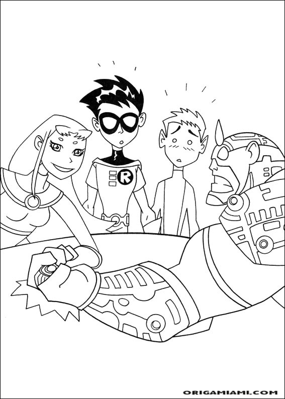 Teen Titans coloring page (3)