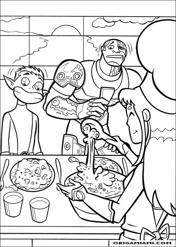 Teen Titans coloring page (34)