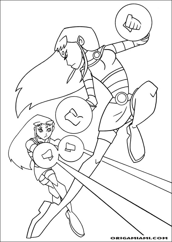 Teen Titans coloring page (4)