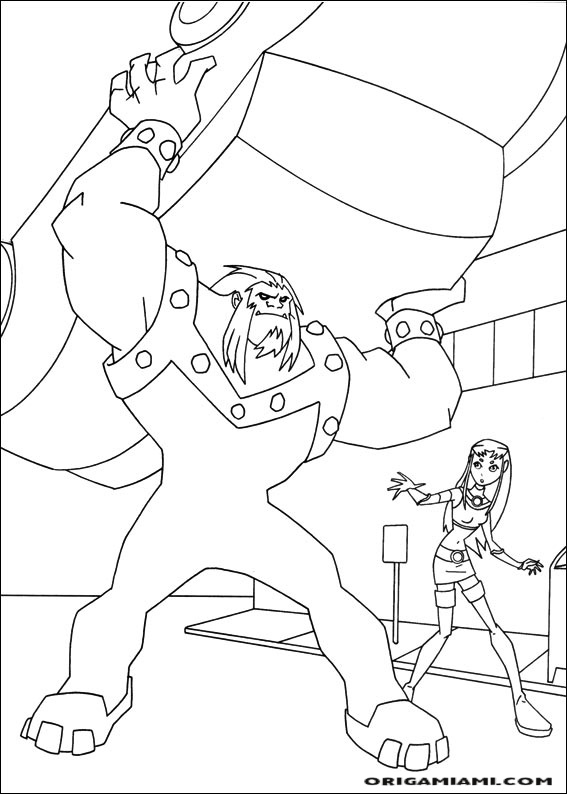 Teen Titans coloring page (8)