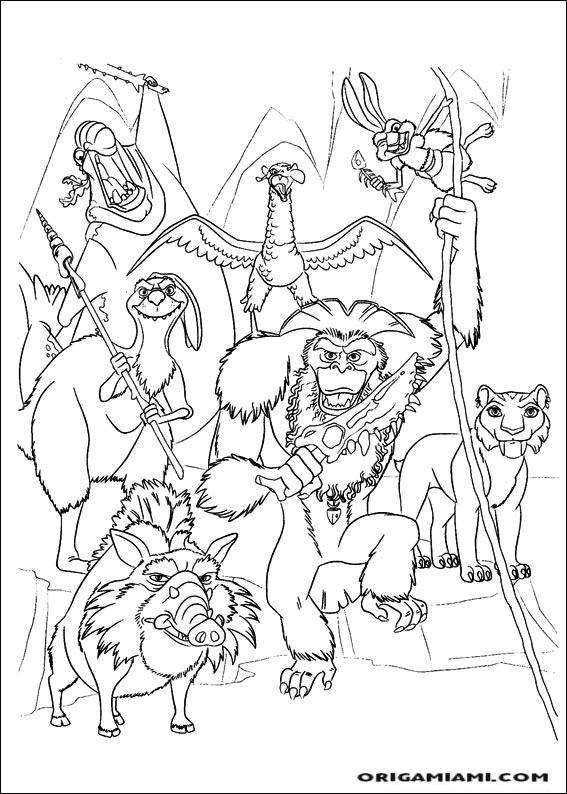 The ice age 4 coloring page (7)