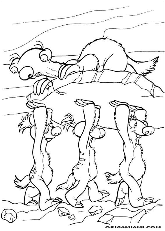 The ice age coloring page (10)