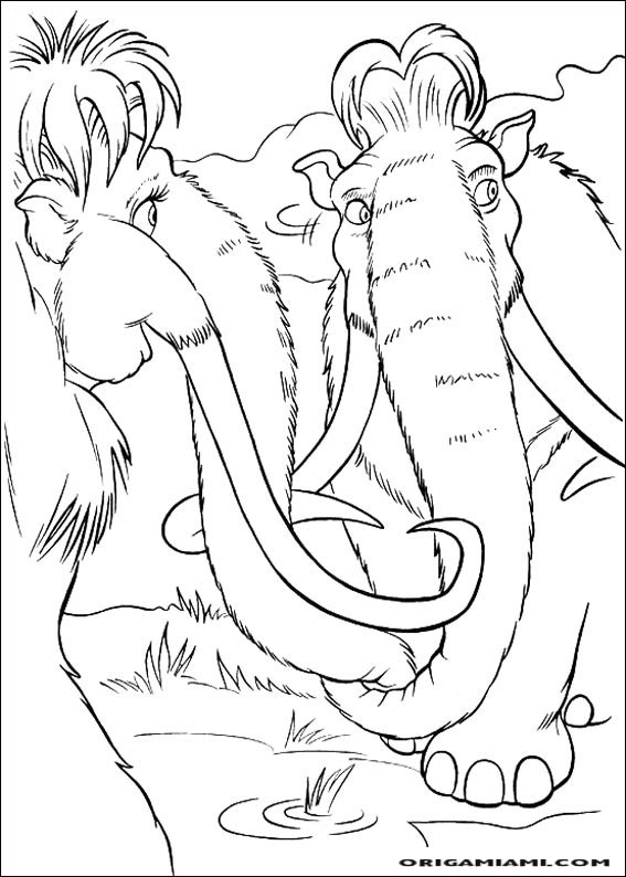 The ice age coloring page (14)