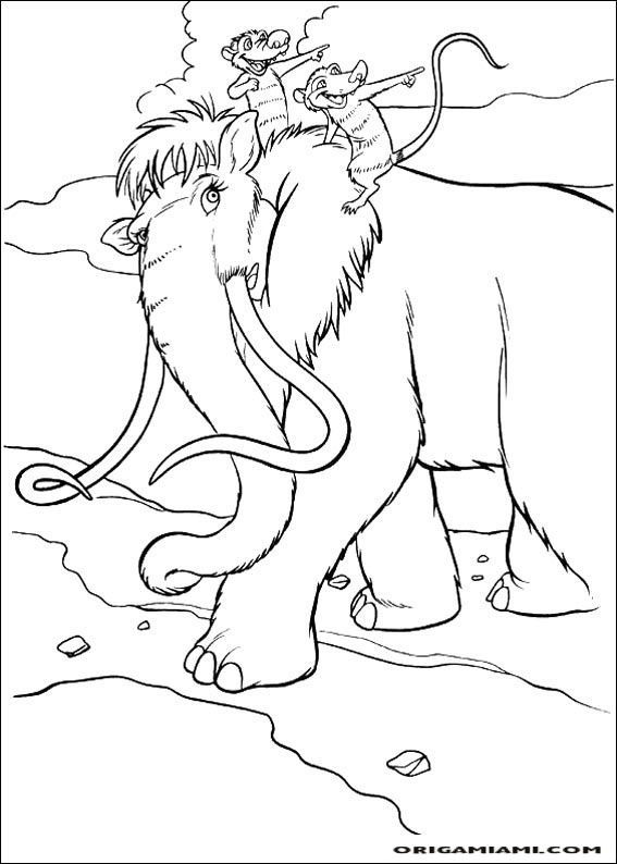 The ice age coloring page (15)