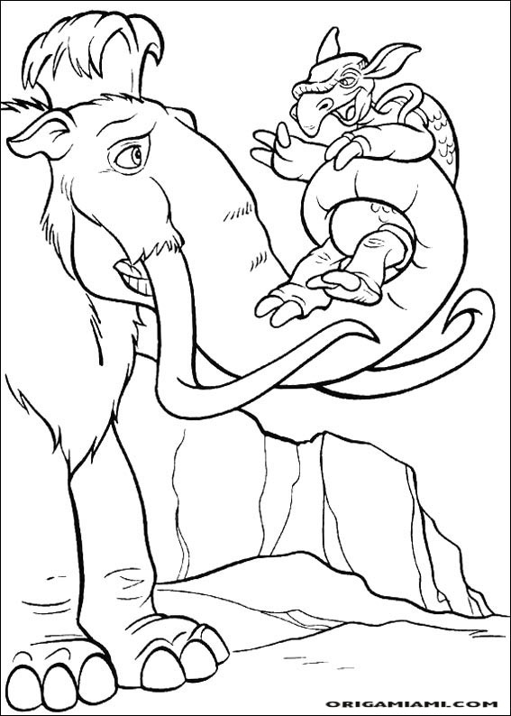 The ice age coloring page (18)