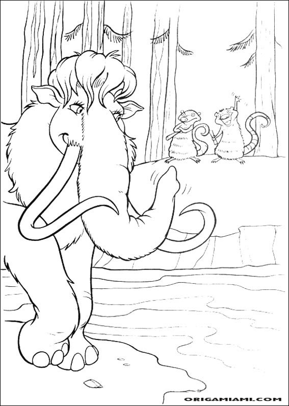 The ice age coloring page (22)