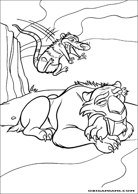 The ice age coloring page (23)