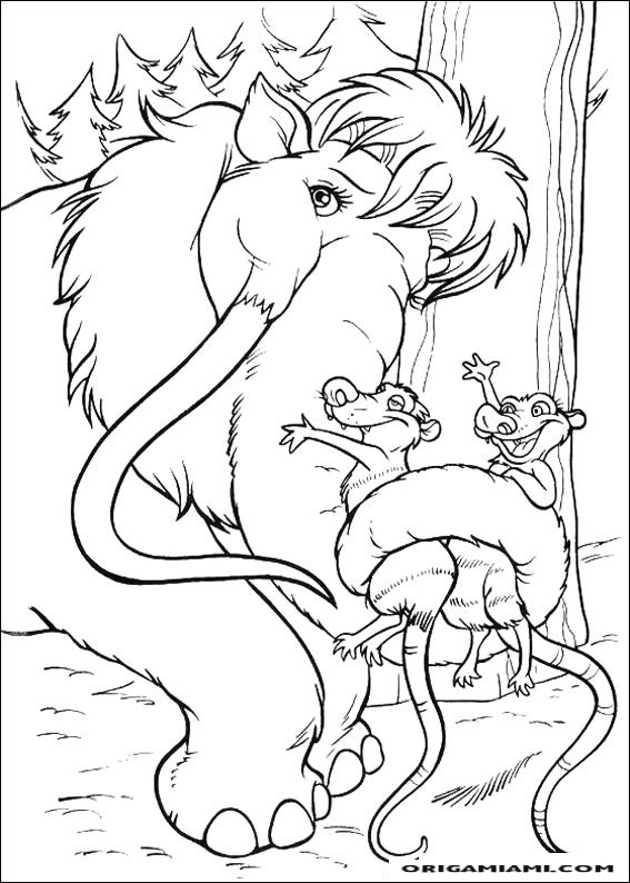 The ice age coloring page (24)