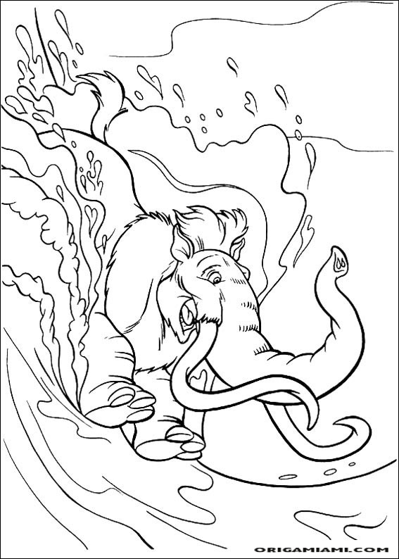 The ice age coloring page (25)