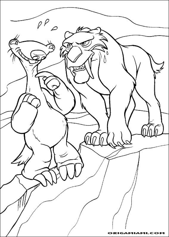 The ice age coloring page (26)