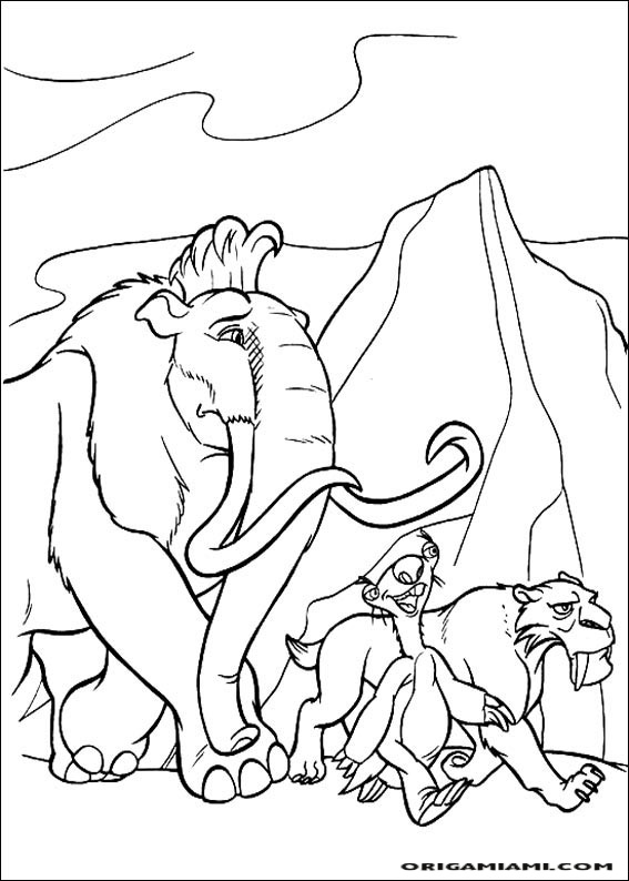 The ice age coloring page (29)