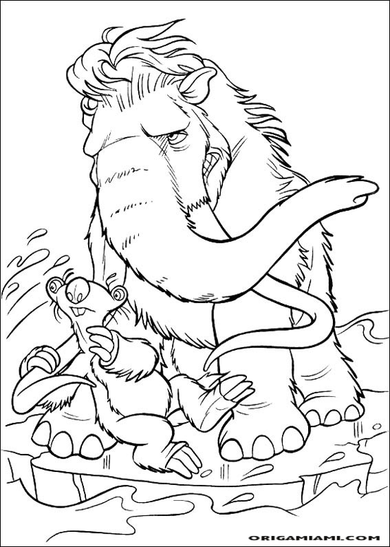 The ice age coloring page (3)