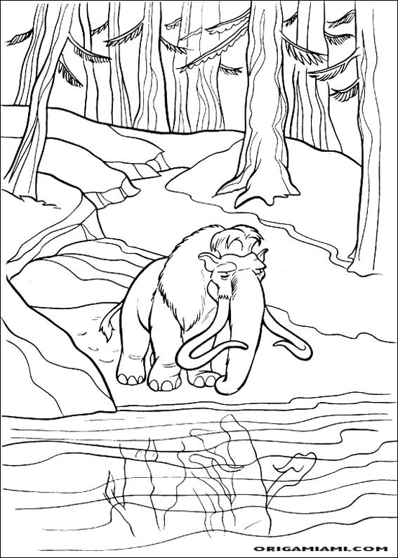 The ice age coloring page (30)