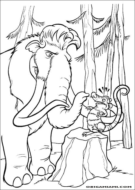 The ice age coloring page (32)