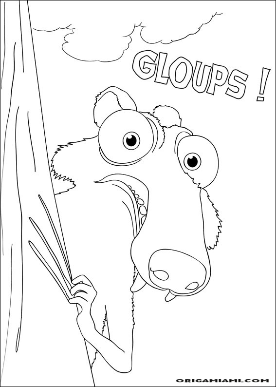 The ice age coloring page (35)