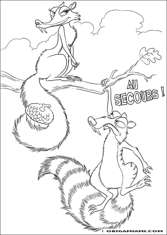 The ice age coloring page (36)