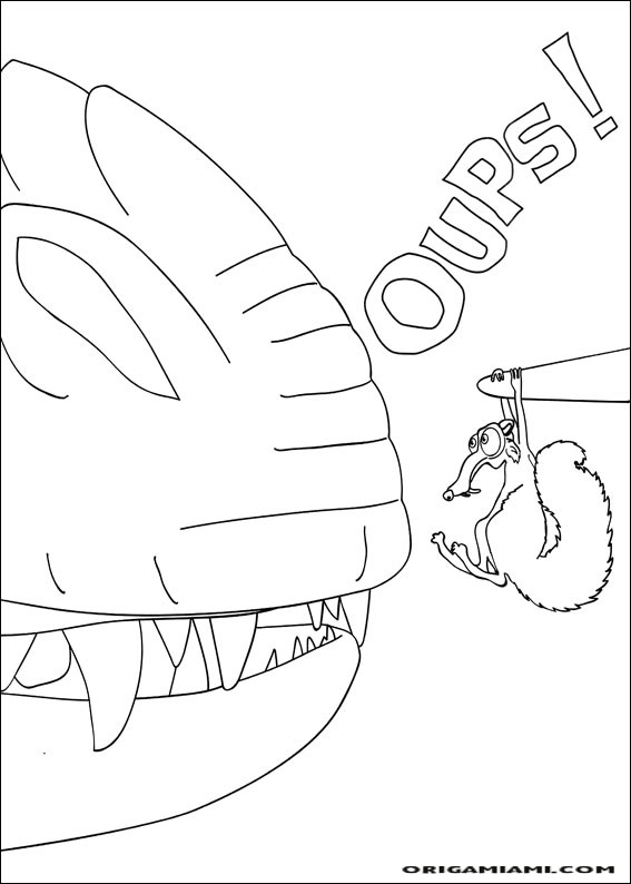 The ice age coloring page (37)