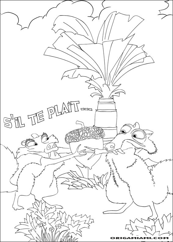 The ice age coloring page (38)