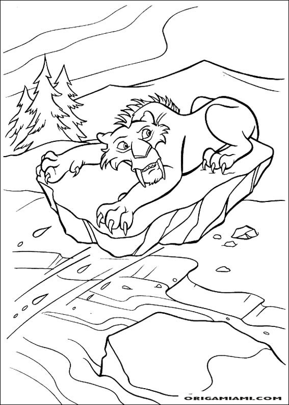 The ice age coloring page (4)