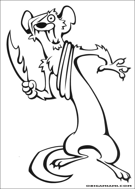 The ice age coloring page (41)