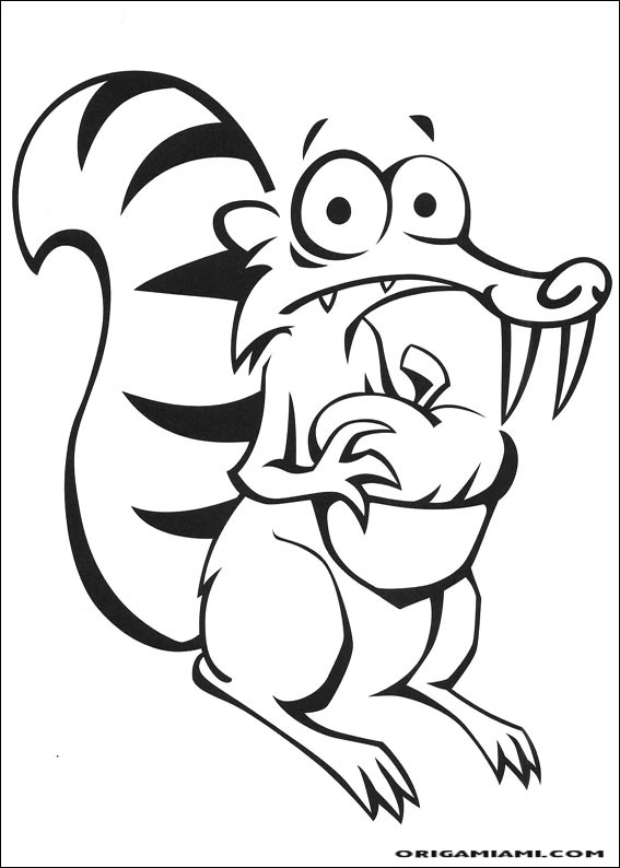 The ice age coloring page (42)