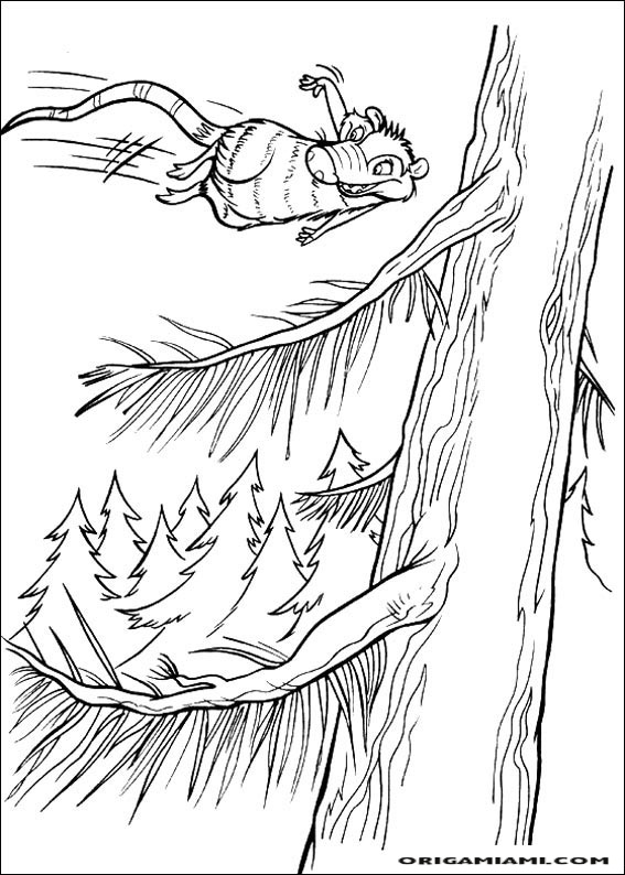 The ice age coloring page (5)