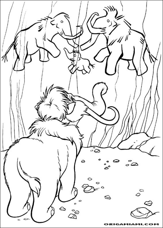 The ice age coloring page (6)