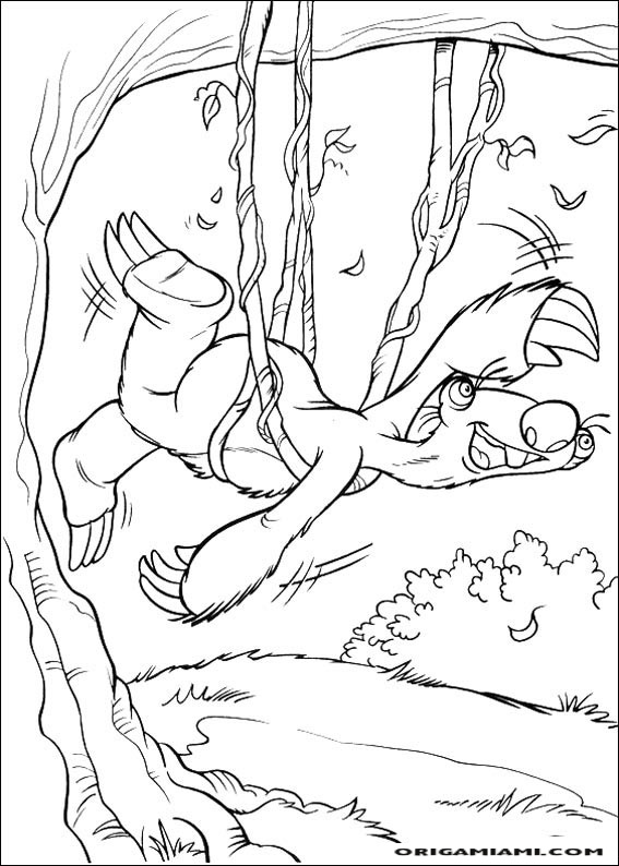 The ice age coloring page (7)