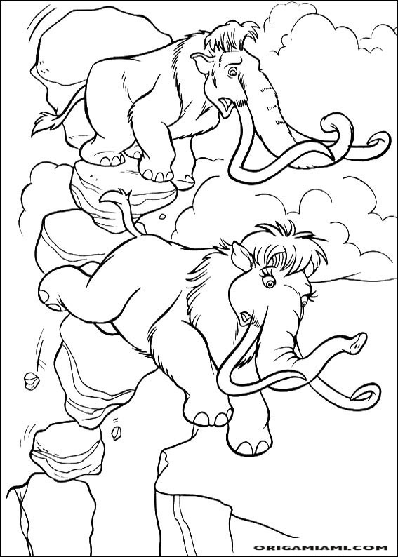 The ice age coloring page (9)