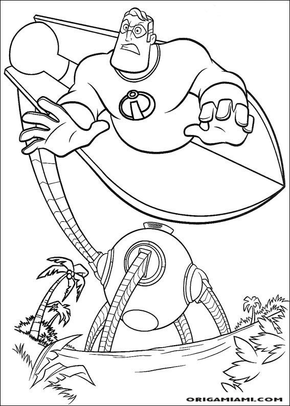 The incredibles coloring page (14)