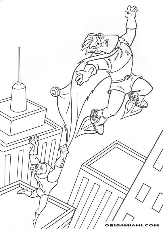 The incredibles coloring page (2)