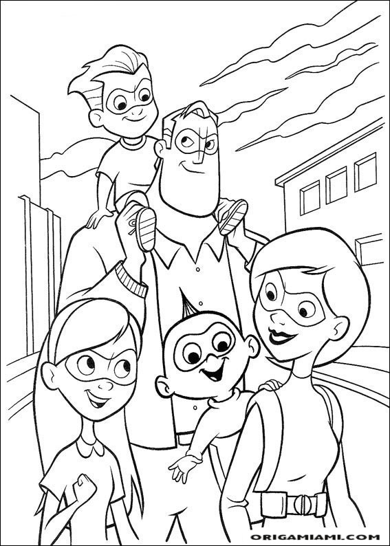 The incredibles coloring page (24)